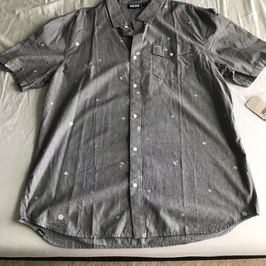 Vans Shirts - Vans shirt sleeve button down shirt grey Vans Shirts - Vans shirt sleeve button down shirt grey